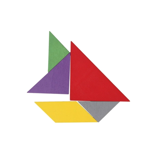 Bild von Bartl Dekomagnet Bartl Wandspiel Tangram schwarz, magnetisch