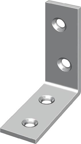 Bild von Hohage, Baubeschläge + Holzverbinder, Stuhlwinkel Länge 20 mm Breite 14 mm Stärke 2 mm Eisen blau chromatiert (50 Stk.)