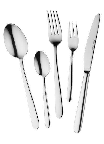 Bild von Mulex Besteck-Set Iowa 18.10, mit angenehmer Haptik (30-tlg), 6 Personen, Edelstahl 18/10, zeitloser Chic, spülmaschinengeeignet