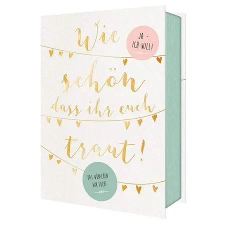 Bild von moses. Wie schön, dass ihr euch traut! - Geschenkbox & Gästebuch zur Hochzeit