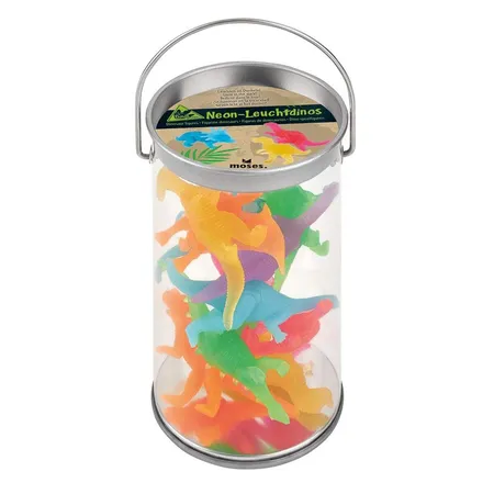Bild von Neon-Leuchtdinos | 10 Mini-Dinos im Set | Leuchten im Dunkeln | Spielfiguren für Kinder