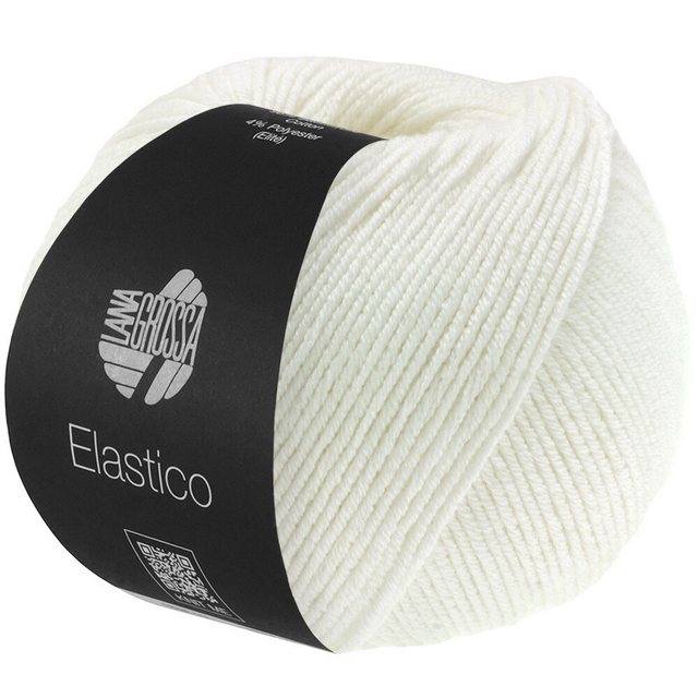 Bild von LANA GROSSA Elastico | Baumwoll-Klassiker mit leichtem Stretchanteil | Handstrickgarn aus 96% Baumwolle & 4% Polyester (Elite)| 50g Wolle zum Stricken & Häkeln | 160m Garn