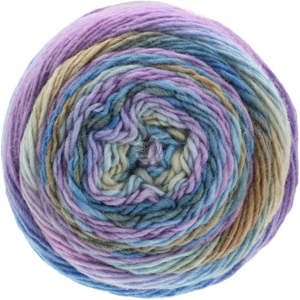 Bild von LANA GROSSA Meilenweit Color Mix | Merino-Dochtgarn mit Farbverlauf für Socken, waschmaschinenfest | Handstrickgarn aus 75% Schurwolle & 25% Polyamid | 100g Wolle zum Stricken & Häkeln | 400m Garn