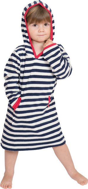 Bild von Wewo fashion Kinderbademantel 8017, ideal für Sauna & Spa, Hotelbademantel, Morgenmantel, Kurzform, Leichtfrottee, Kapuze, ohne, für Mädchen & Jungen, Badekleid, mit Kapuze & Känguru-Tasche