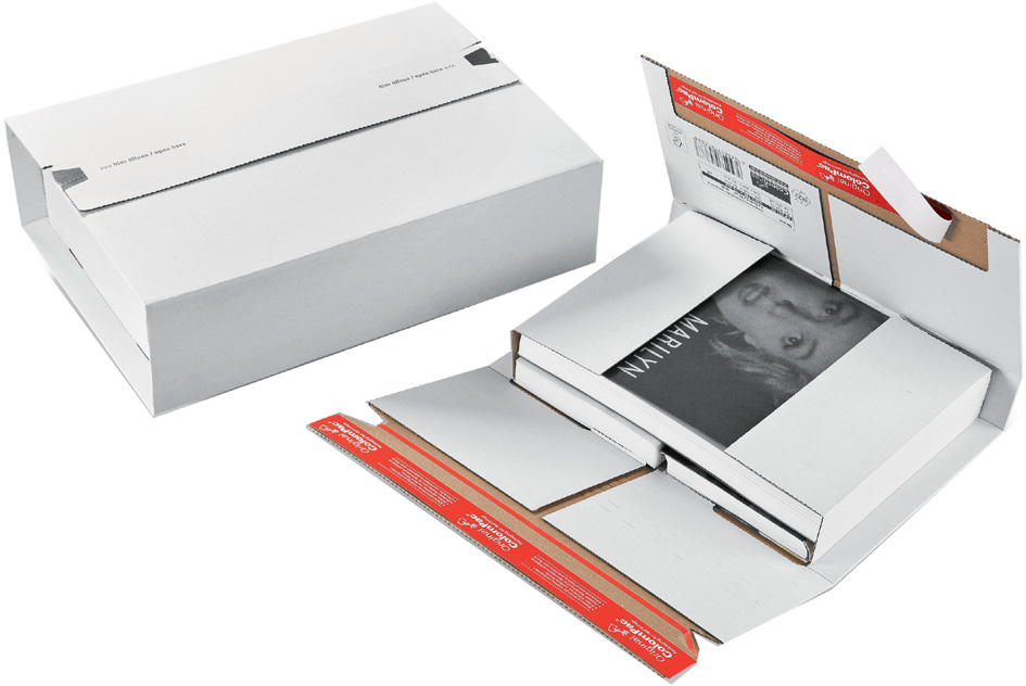 Bild von ColomPac Universal-Versandverpackung, weiß, DIN A4 mit Selbstklebeverschluss, zusätzlicher Selbstklebever- - 20 Stück (CP 037.53)