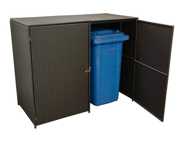 Bild von MERXX Mülltonnenbox (1 St), Dekorative Mülltonnenabdeckung für den Garten