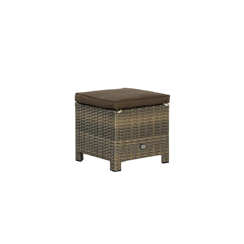 Bild von MERXX Hocker »Salerno«, BxHxT: 40 x 40 x 40 cm, Stahl/Kunststoffgeflecht - beige