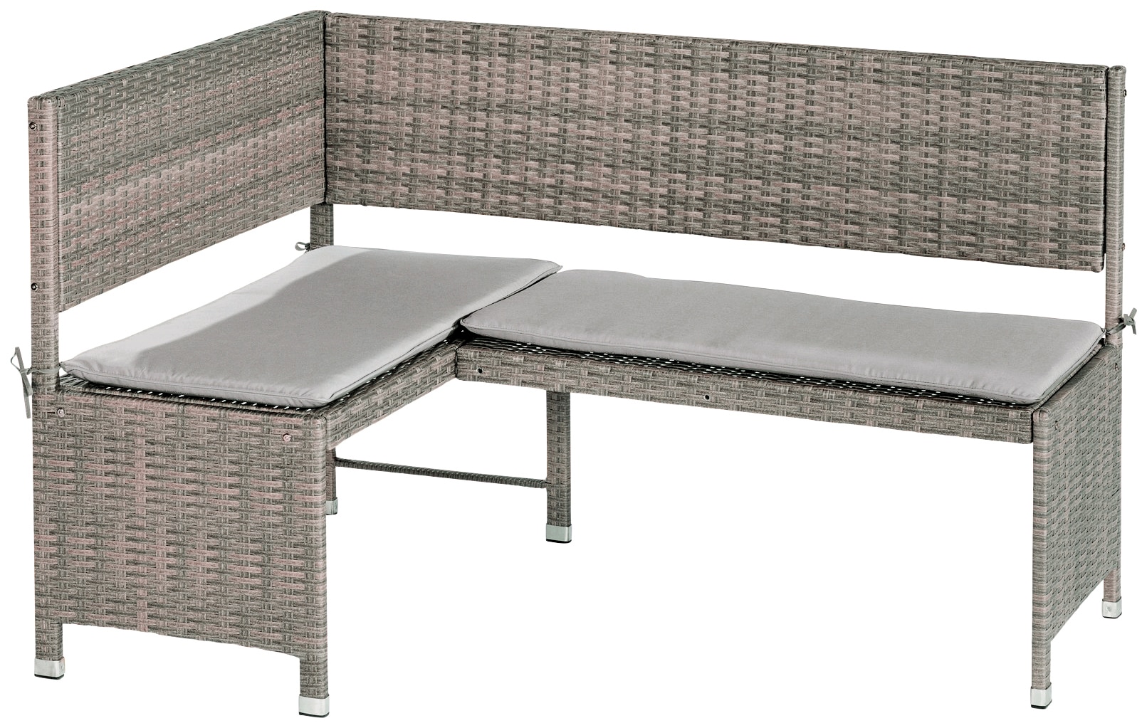 Bild von MERXX Eckbank, Kunststoff, 3-Sitzer, BxHxT: 100 x 91 x 148 cm - braun