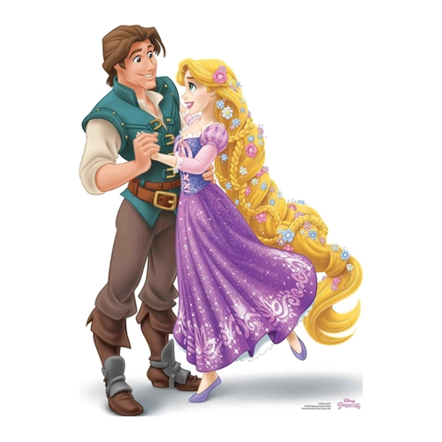 Bild von Dekofigur Disney Pappaufsteller Rapunzel und Flynn Rider