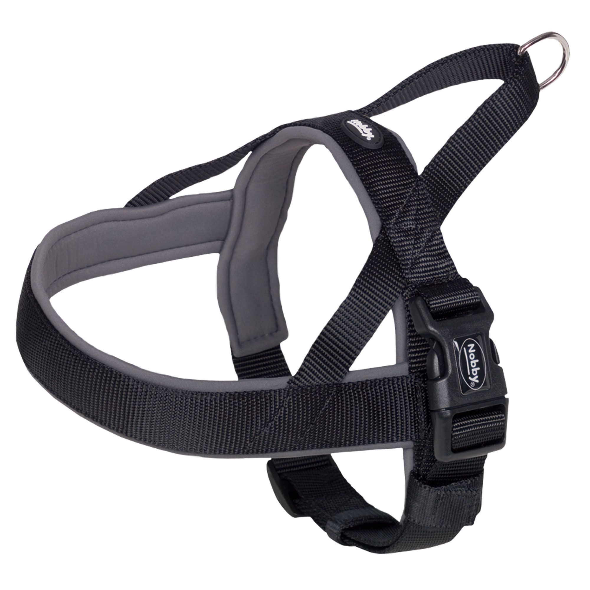 Bild von Nobby Norwegergeschirr Classic Preno, schwarz / grau L: 50-64 cm + 42 cm, B: 25/35 mm, 1 Stück