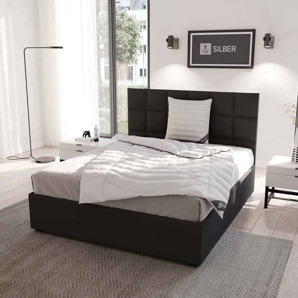 Bild von Spessarttraum Bettdecke Silber, 135x200, Faserbettdecke, leichte Übergangsdecke, Ganzjahresdecke, 100% Polyester, Made in Germany, Oeko-TEX, Allergiker geeignet