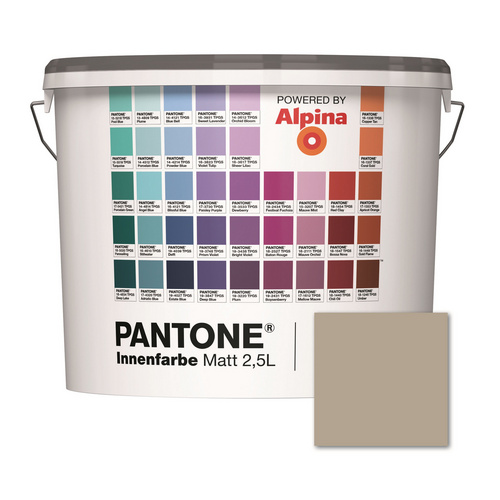 Bild von ALPINA Wandfarbe »Pantone«, Wandfarbe »Pantone«, Innenfarbe Feather Gray 2,5 Liter matt - grau