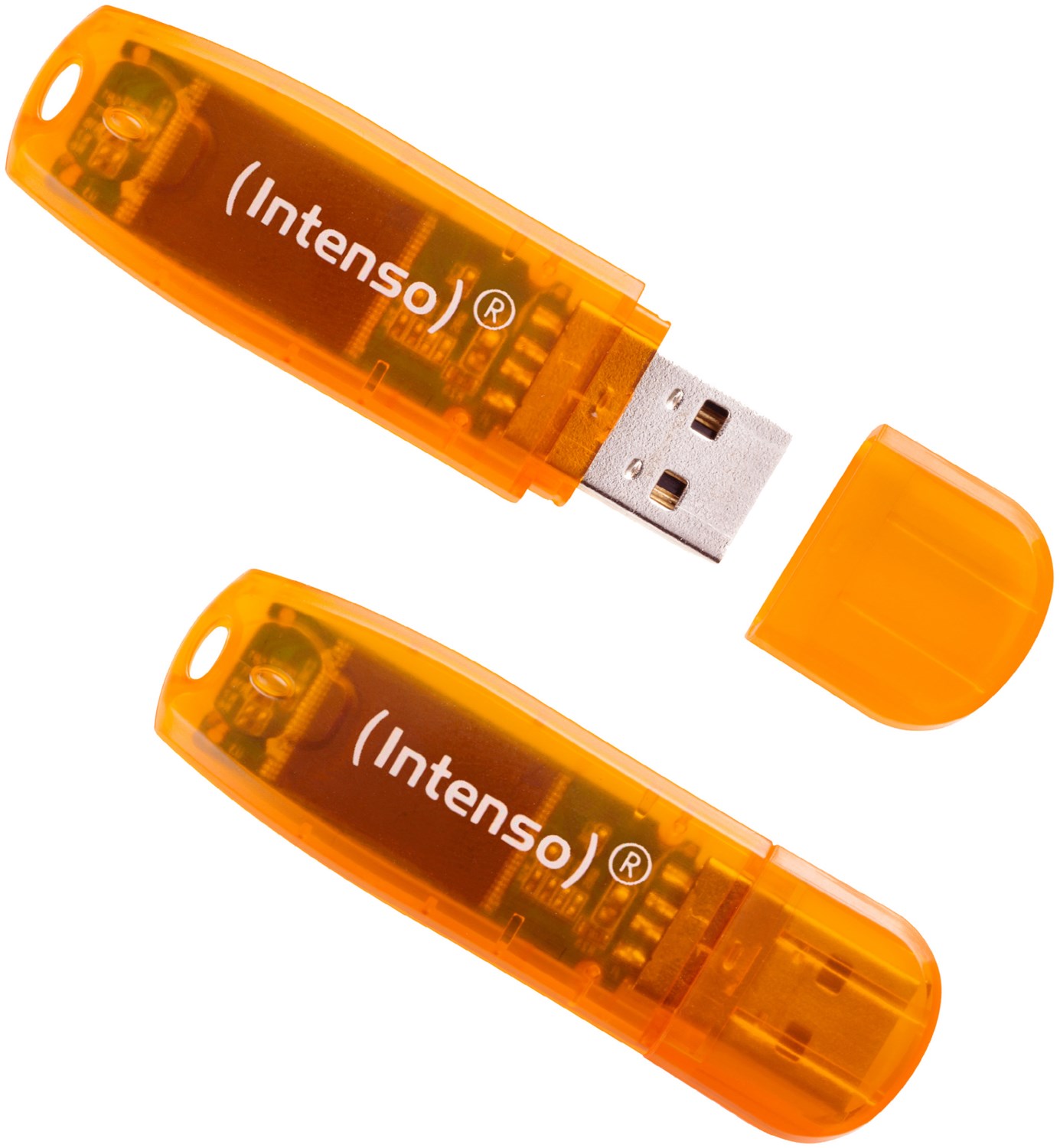 Bild von Intenso Intenso 3502492 Rainbow Line Speicherstick USB 2.0 64GB orange USB-Stick (Orange)