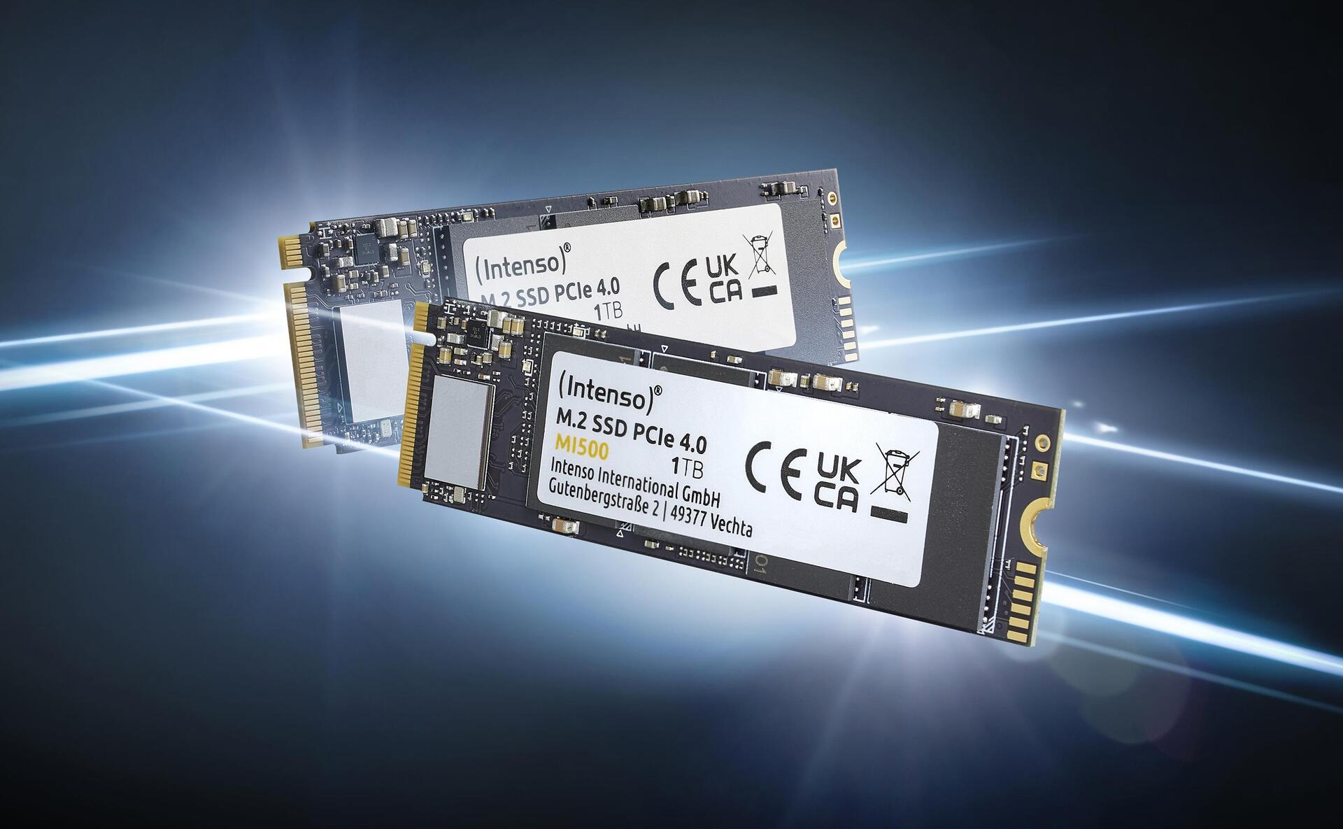 Bild von Intenso Intenso 2 TB Interne M.2 PCIe NVMe SSD 2280 PCIe NVMe 4.0 x4 Retail 3 interne SSD (2)