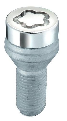 Bild von 27216SU Radsicherungsbolzen SU (Standard) M12 x 1,25, Kegelsitz, Schaftlänge 22,0 mm, Gesamtlänge der Schraube 46,0 mm, SW17, Schlüsseldurchmesser 25,8 mm