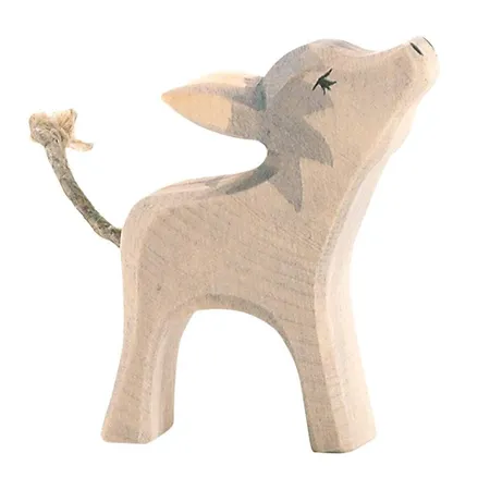 Bild von Ostheimer Spielwelt Ostheimer Holzfigur Esel klein Kopf hoch