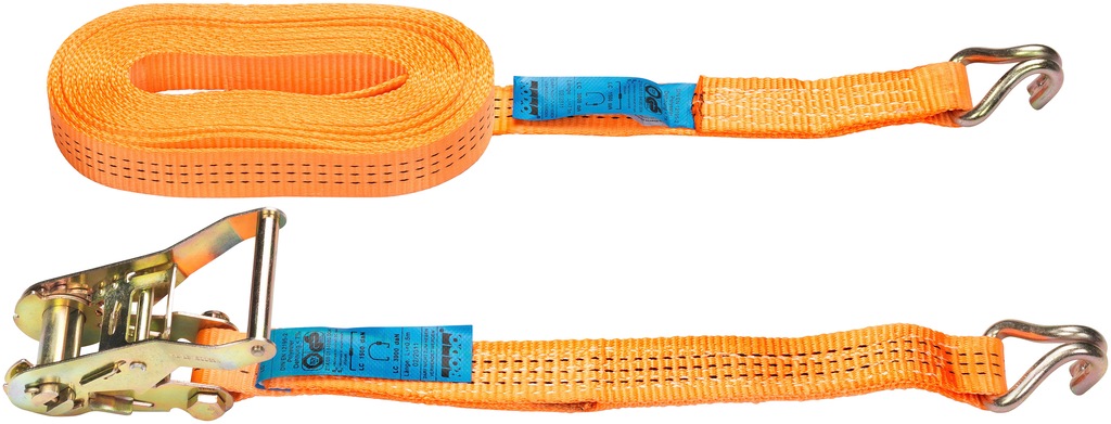 Bild von Connex Zurrgurt - Zweiteilig - 8 m x 38 mm - 3000 kg maximale Belastbarkeit - Mit Spannratsche & Spitzhaken - Aus Polyester / Spanngurt / Ladungssicherung / Ratschengurt / DY270606