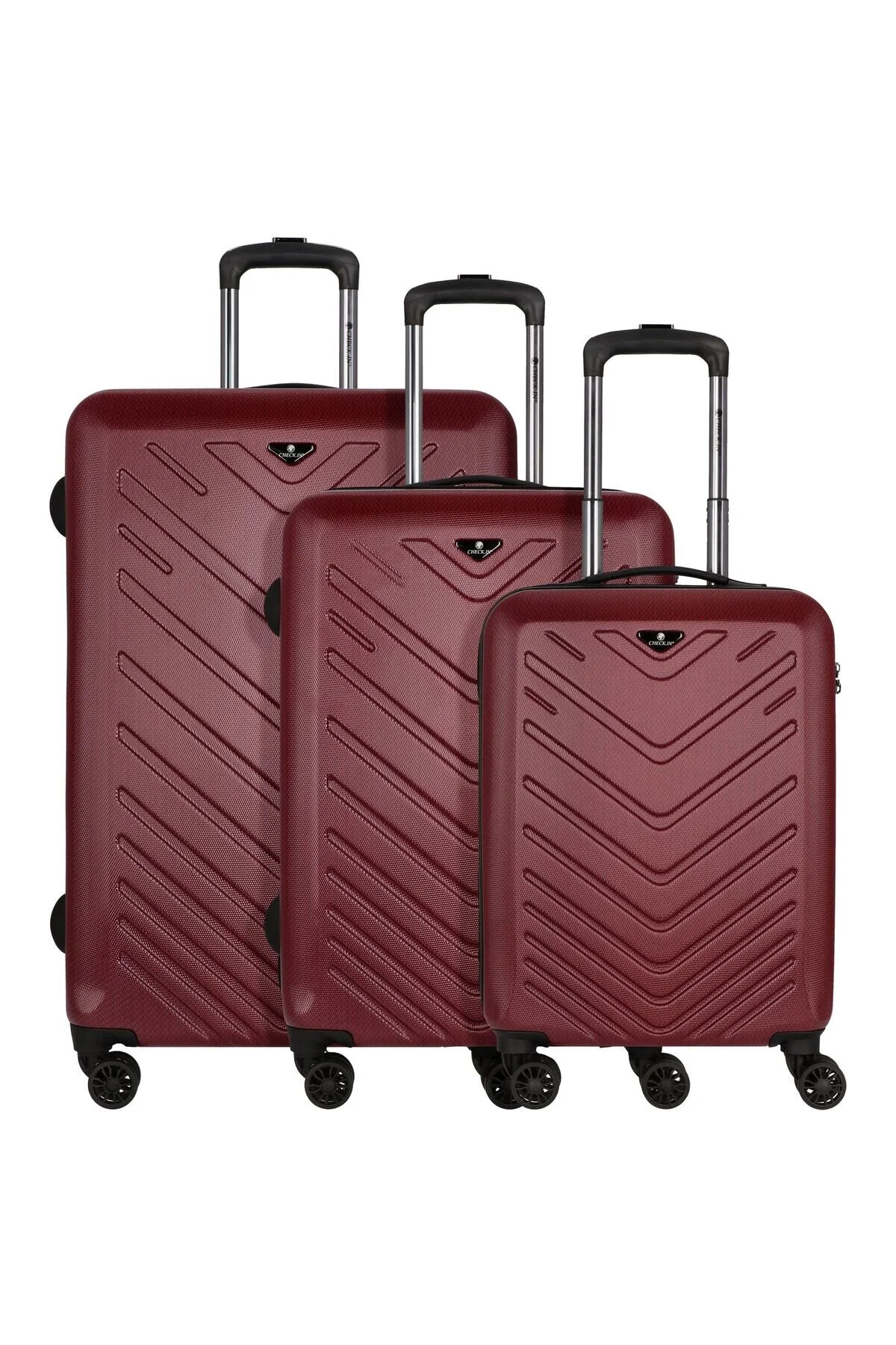 Bild von Check.In, Koffer, Mailand - 3er Trolleyset, Rot, (184 l, XL (ab 115l))