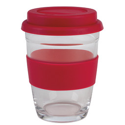 Bild von Trinkbecher Pick Up, 350 ml, transparent/rot