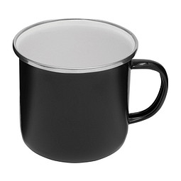 Bild von Emaille-Trinkbecher VINTAGE CUP,schwarz