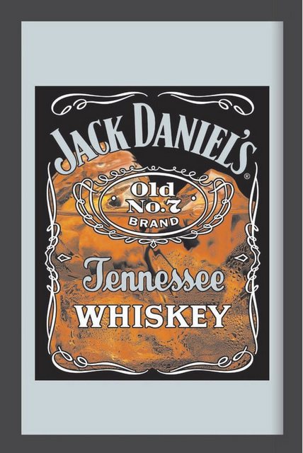 Bild von Close Up Wandspiegel Jack Daniel's Spiegel Whiskey Glas