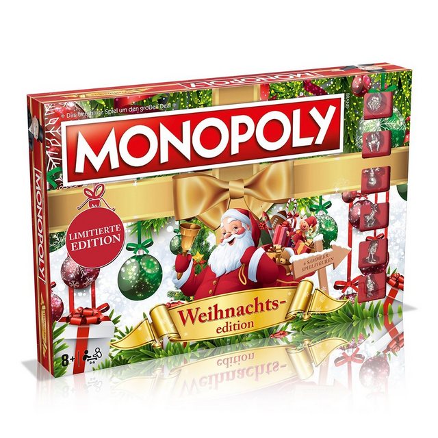 Bild von Winning Moves - Monopoly - Weihnachtsedition - Mit Schneemann, Rentier und weiteren Figuren - Alter 8+ - Deutsch