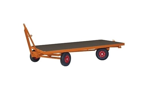 Bild von VARIOfit Industrieanhänger mit 2-Achs-Drehschemellenkung 2.500 x 1.250 mm Vollgummibereifung Traglast 3.000 kg