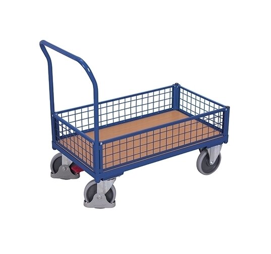 Bild von VARIOfit Drahtgitter Kasten-/ Bügelwagen Typ L + EasySTOP