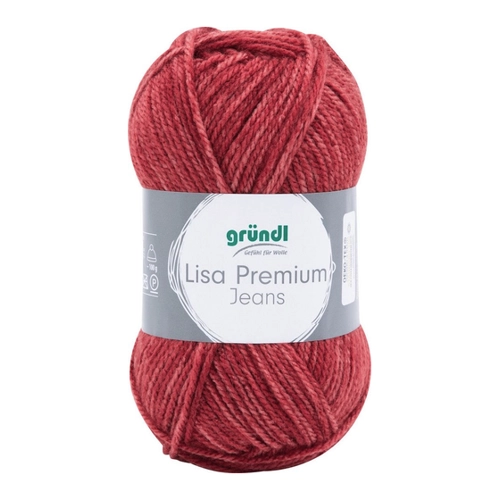 Bild von Gründl Wolle Lisa Premium Jeans Häkelwolle, 50 g - Perfekt für kreative Projekte