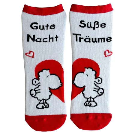 Bild von Sheepworld Zaubersocken mit Spruch "Süße Träume" | Damensocken, Rot, Geschenkartikel | 80% Baumwolle, 15% Nylon, 5% Elastan, Größe 36-40 | 45603