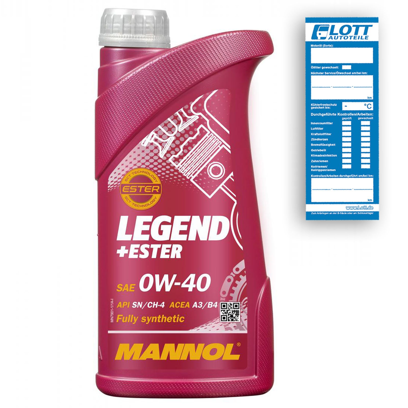 Bild von Mannol Legend+Ester 0W-40 1l Motoröl MN7901-1 VOLKSWAGEN: up! Hatchback, Passat B5 Estate, Golf 4, AUDI: Q3, A8 D3, A4 B8 Avant, BMW: 3 Saloon
