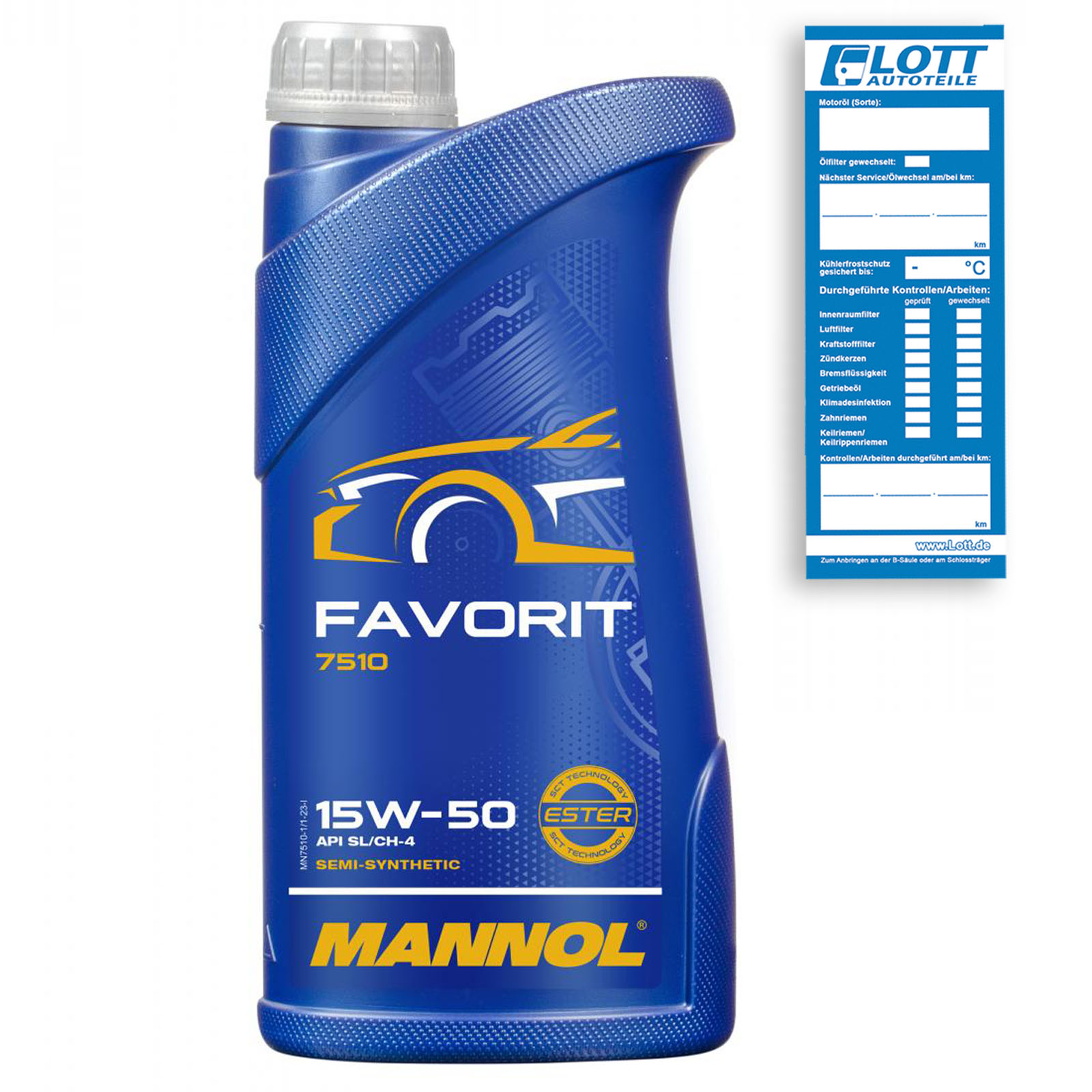 Bild von Mannol Favorit 15W-50 1l Motoröl MN7510-1 VOLKSWAGEN: New Beetle Hatchback, Passat B5 Estate, Golf 4, AUDI: A8 D3, A6 C6 Avant, A3 Sportback