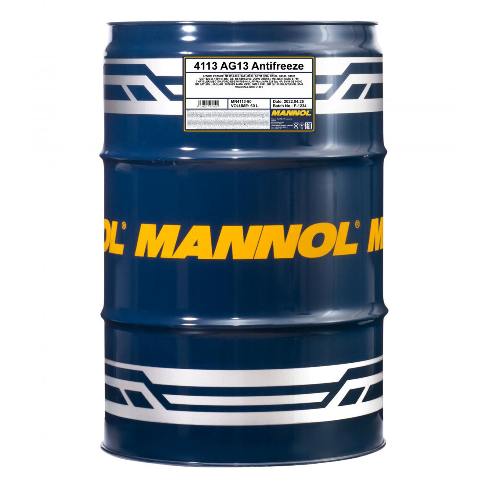 Bild von MANNOL AG13 Hightec MN4113-60 Frostschutz G11 grün 60 Konzentrat silikathaltig, nitritfrei, phosphatfrei, aminfrei