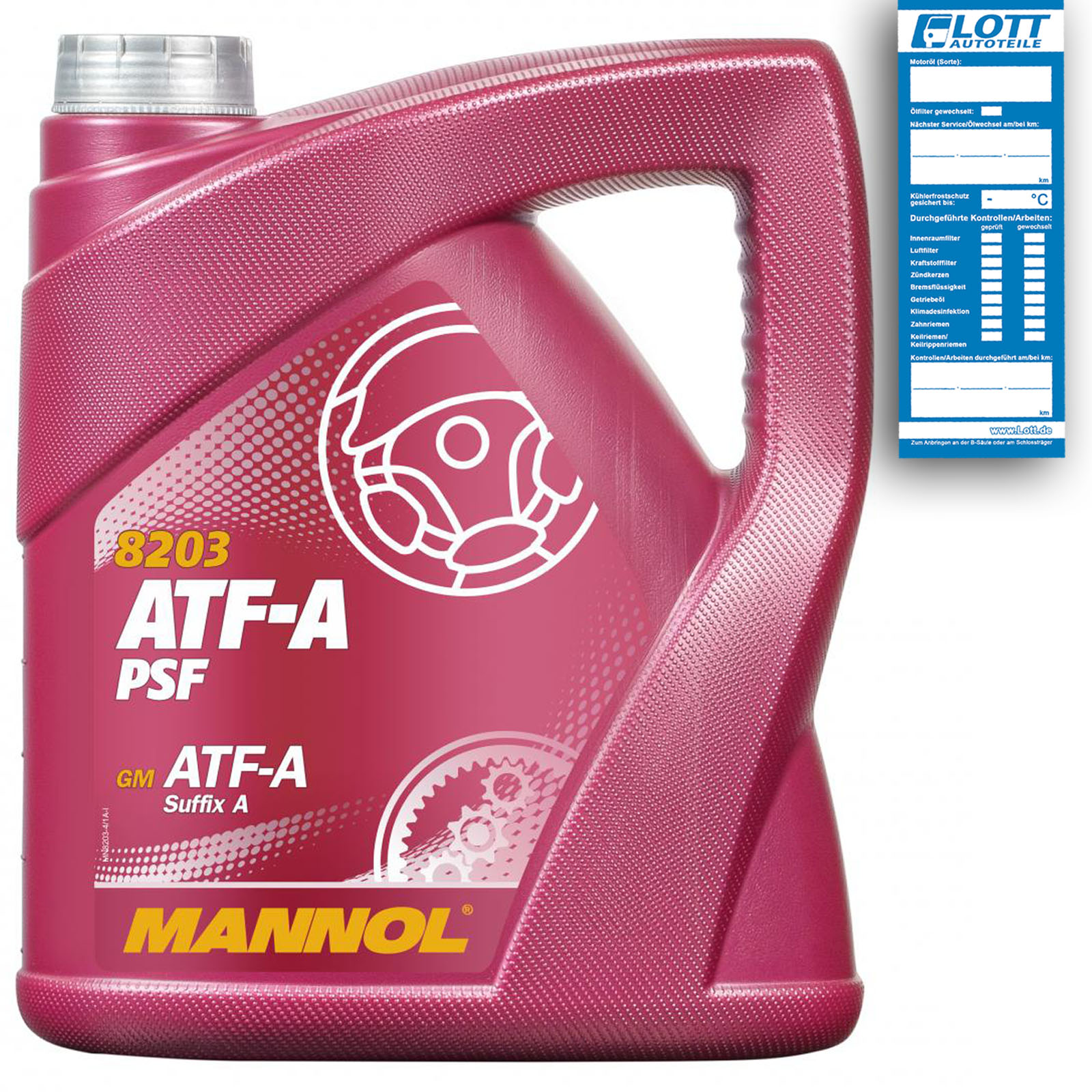 Bild von MANNOL ATF-A PSF MN8203-4 Automatikgetriebeöl ATF-A 4 Rot