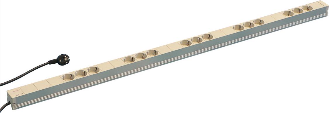 Bild von SCHROFF Steckdosenleiste (Rack - einbaufähig) - Wechselstrom 230 V - Ausgangsanschlüsse: 15 - 1U - 48.3 cm (19) (60110204)