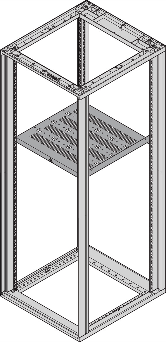Bild von SCHROFF 19SHELF STAT.600W 740D RAL7021 (27230165)