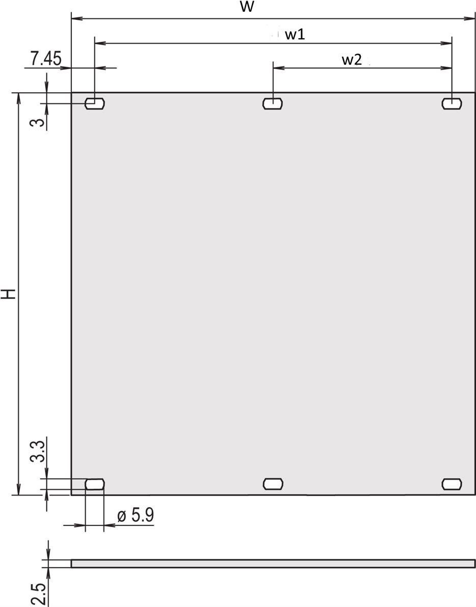 Bild von Schroff PART.FRONT PANEL 4U 28HP AN/CR, Serverschrank Zubehör, Silber
