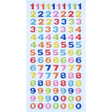Bild von hobbyfun SOFTY-Sticker Zahlen bunt