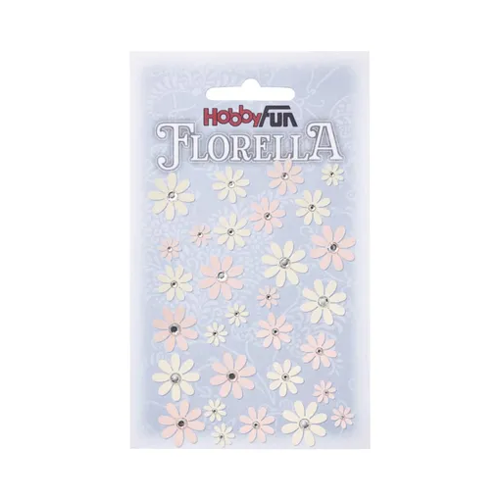 Bild von Hobbyfun FLORELLA Papier-Blüten Design I - Rosé-Creme