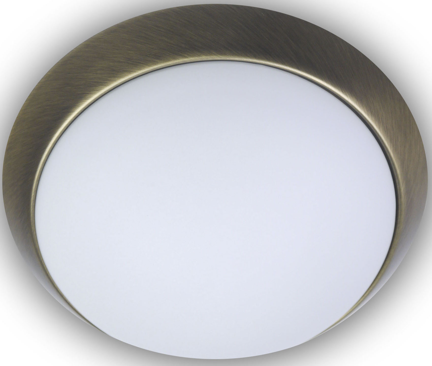 Bild von Niermann Stand By, Wandleuchte + Deckenleuchte, Niermann 3x E27 Deckenleuchte Opal matt Glas, Altmessing, 45cm, HF Sensor, Made in Germany (E27)