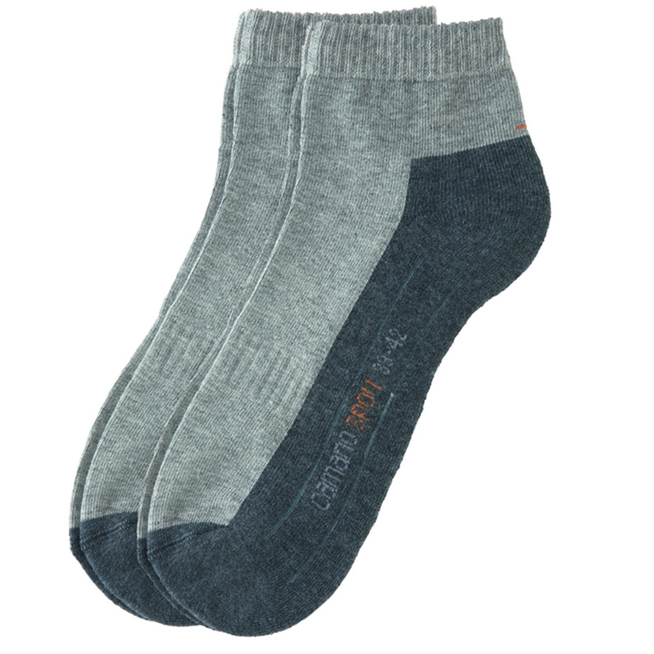 Bild von Camano unisex Sport Quarter ohne Gummidruck 6er Pack, Größe:35-38;Farbe:Grey (10)