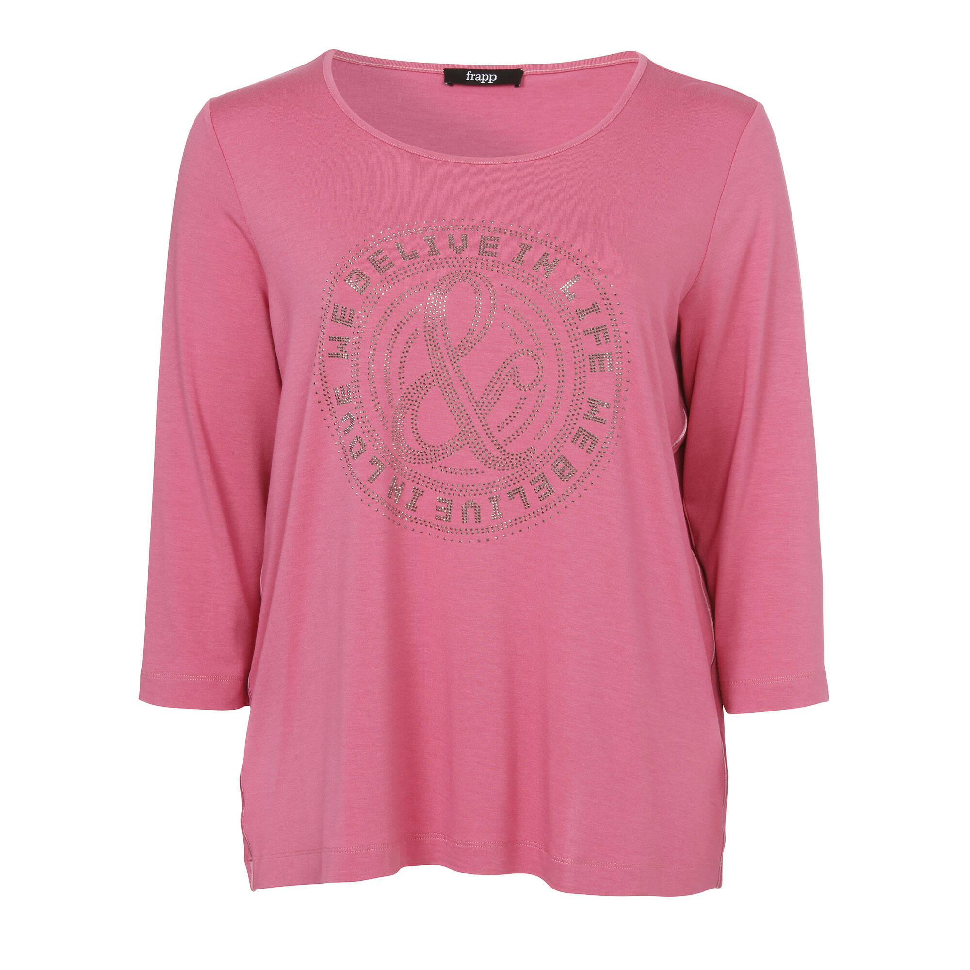 Bild von Feminines 3/4-Arm-Shirt mit Strass-Steinen