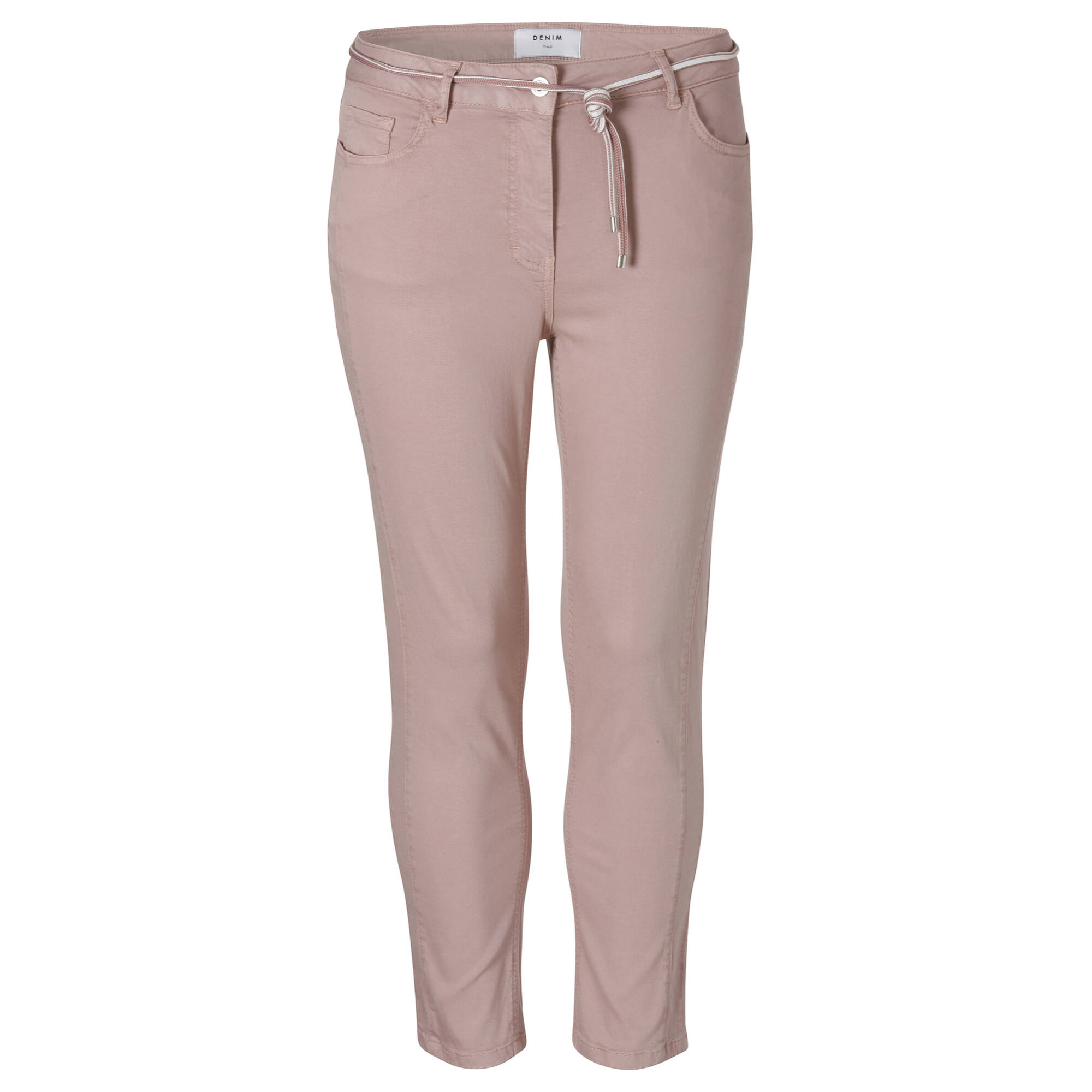 Bild von Schlichte Stoffhose in unifarbenem Design