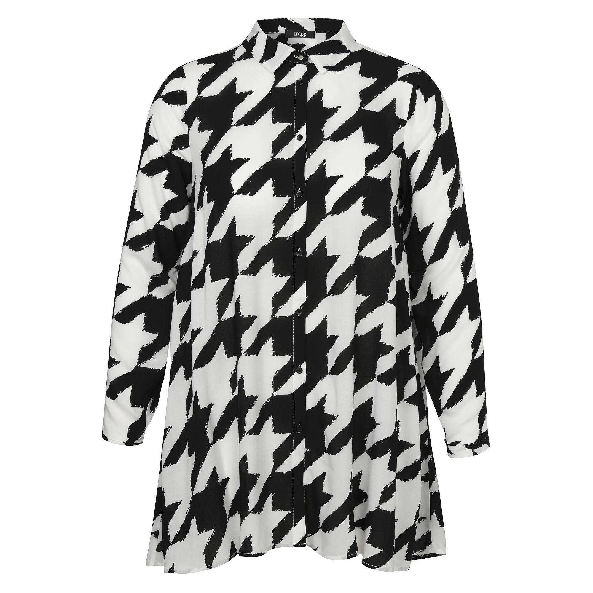 Bild von Modische Hemdbluse in grafischem Muster