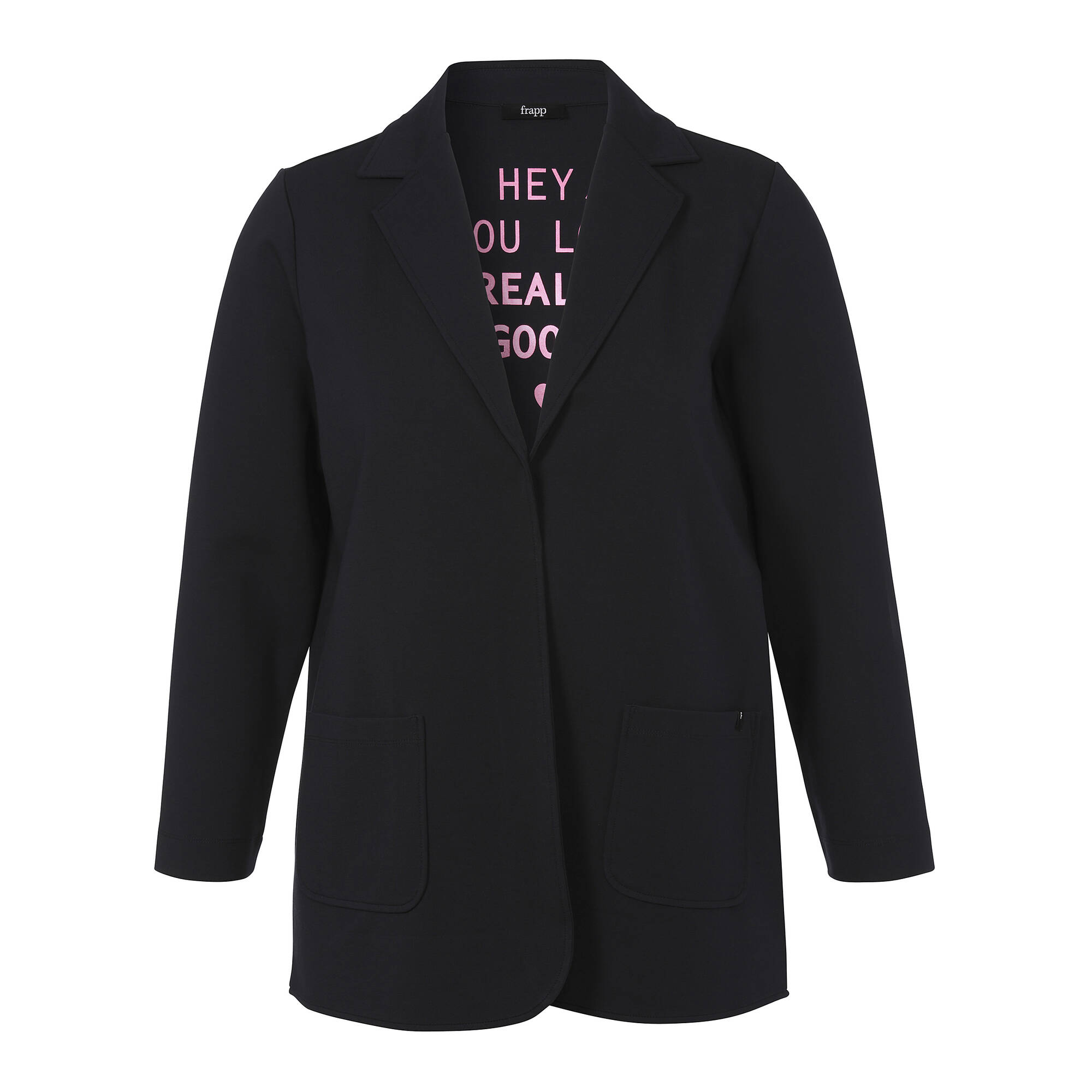 Bild von Moderner Blazer in unifarbenem Design