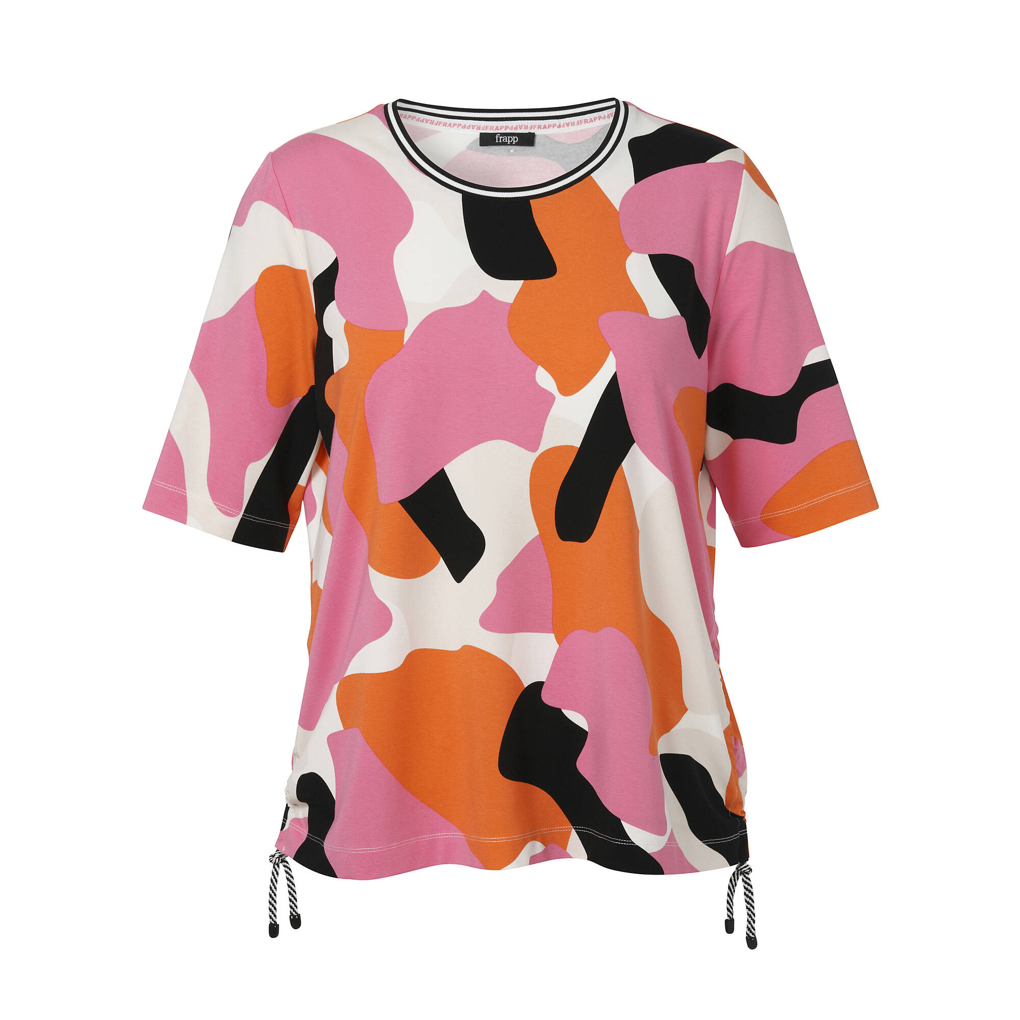 Bild von Trendiges T-Shirt mit Zugband im Saum