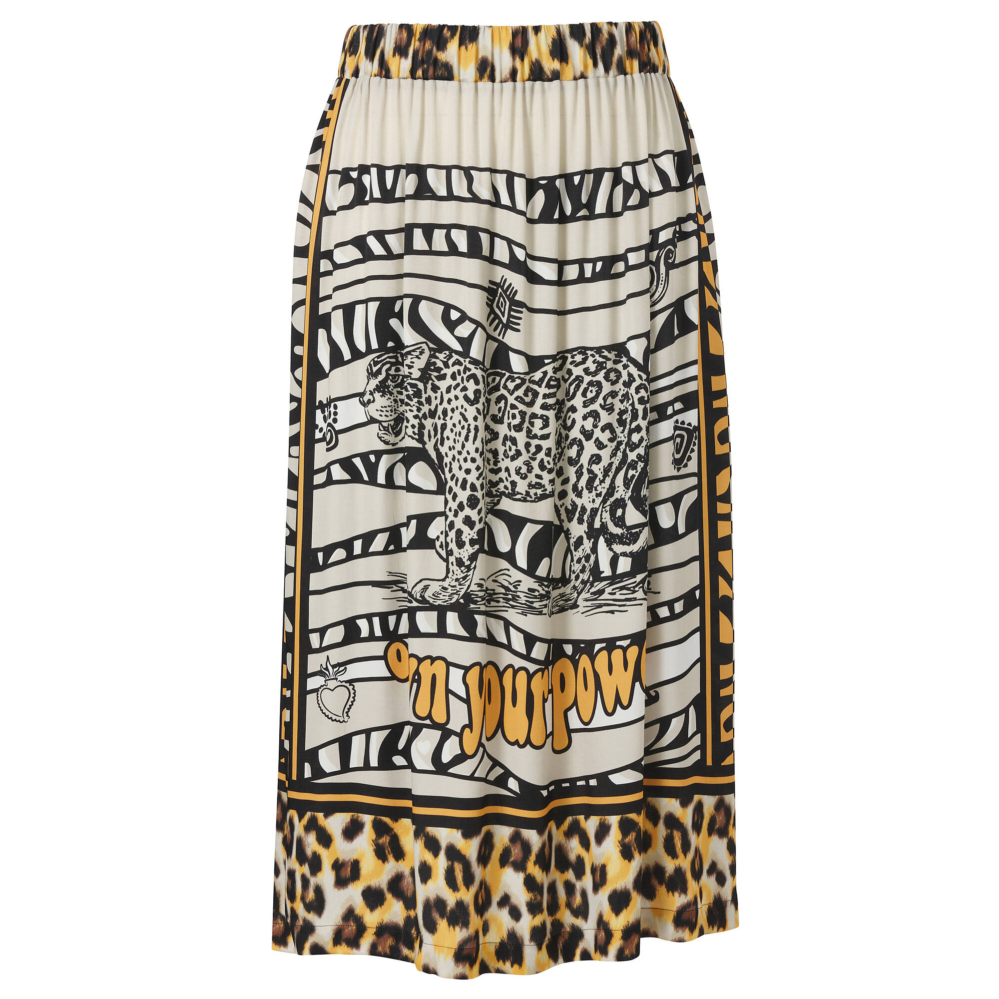 Bild von Stylischer Print Rock aus zarter Viskose