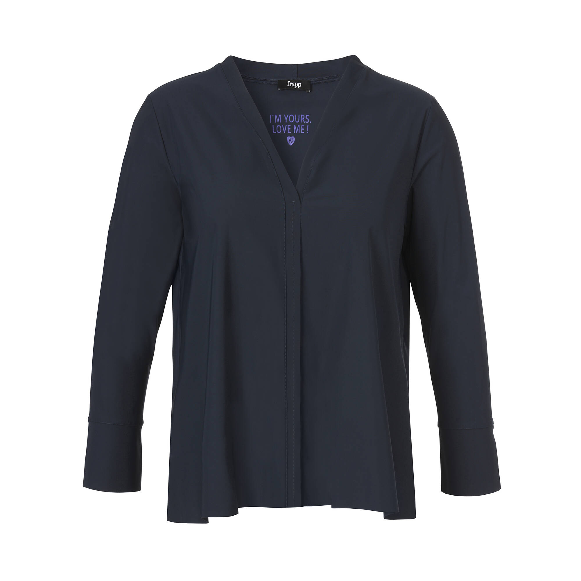 Bild von Leicht ausgestelltes Langarmshirt mit streckender Mittelnaht