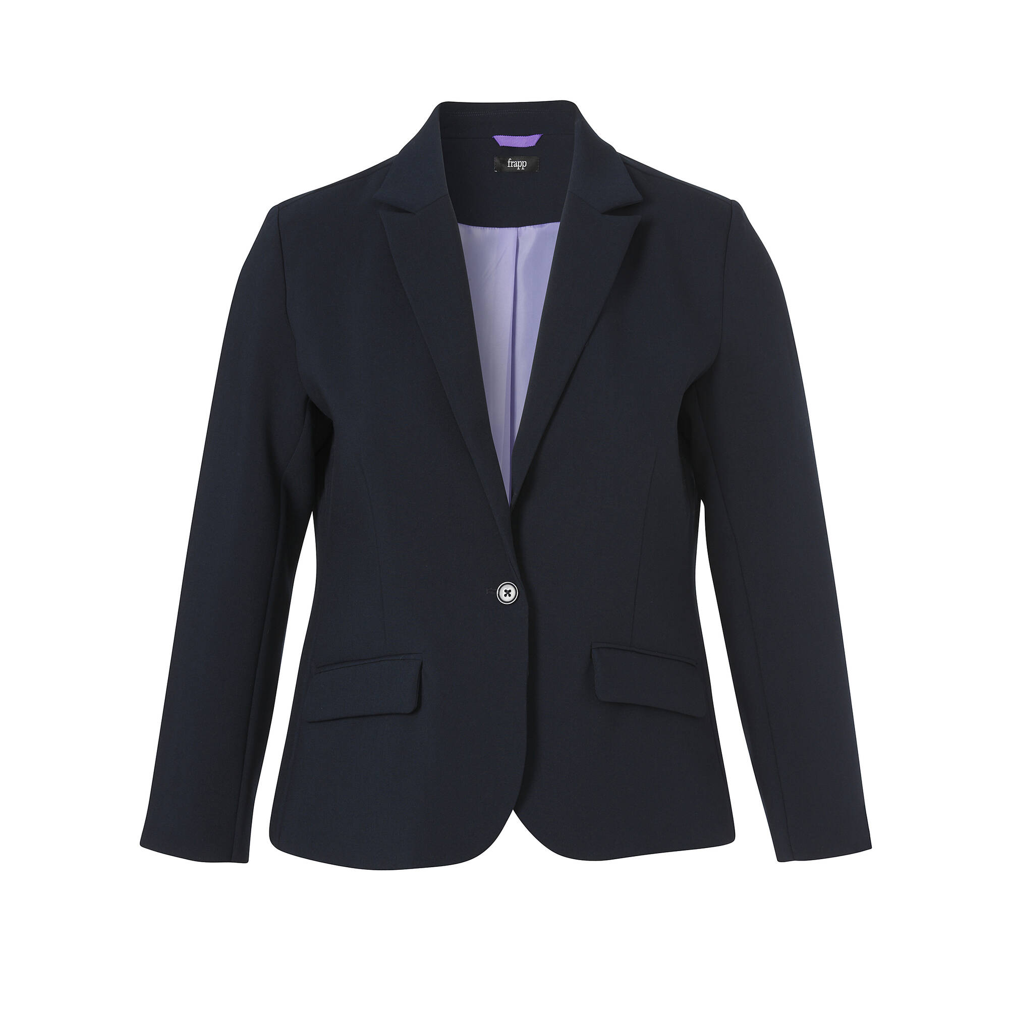 Bild von Klassisch edler Revers Blazer in Nachtblau