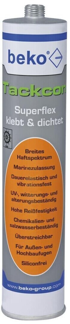 Bild von Beko Tackcon Flexibler Hightec-Kleber Superflex 310 ml-Weiß